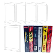 Clear Display Protective Box Protector Sleeve Case For Sega Genesis 32x Cib Game