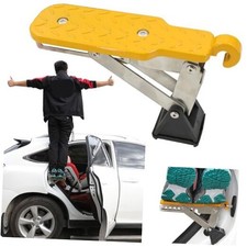 Car Door Step, Universal Fit Car Roof Access, Multi-Foldable Aluminum orange
