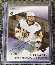 2024-25 Ultimate Collections Hockey Introductions Auto Lukas Cormier 6/10 Knight