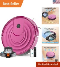 Robot Vacuum and Mop Combo 5000Pa 650mL 2 in 1 Mopping Robot Vacuum Cleaner S...