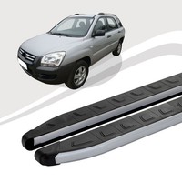 Trittbretter Passend FüR Kia Sportage Ab Baujahr 09/2004-12/2010 Dolu Silber Mit