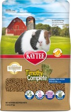 Kaytee Timothy Complete Guinea Pig Food, Made with 5 Pound Pack of 1 , Brown