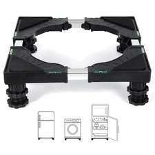 Multi-Functional Appliance Pedestal - Adjustable Height, Strong Stability, Black