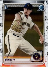 2020 Bowman Chrome Prospects #BCP140 Nick Bennett - BB