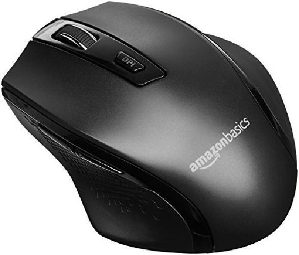 Amazon Basics   Mouse wireless ergonomico   DPI regolabili   Nero