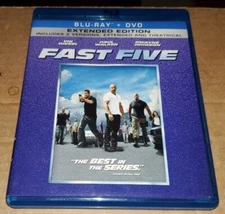 Fast Five (Blu-ray/DVD, 2011, 2-Disc Set, Rated/Unrated Includes Digital Copy)