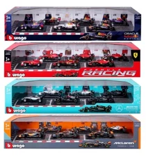Burago 1:43 Scale Formula F1 Die Cast Racing Car 6-pack Set