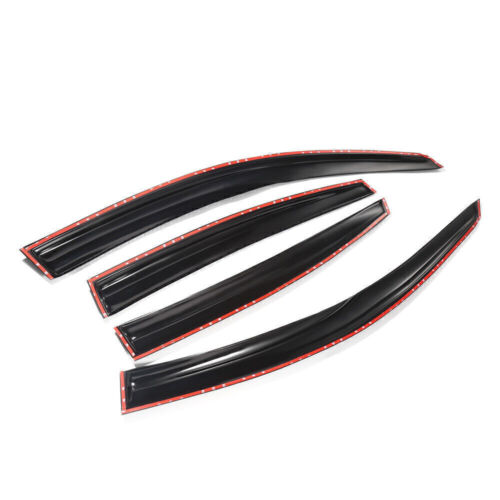 For Nissan Altima Sedan 2007-2012 Window Deflectors Visors Vent Sun Rain Guards - Picture 2 of 8