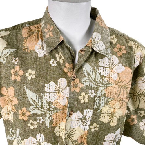Reverse Print Hibiscus Flowers XL 