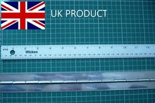 Stainless Steel Piano Hinge 38mm/11/2" Open Width Undrilled UK Product Per 150mm