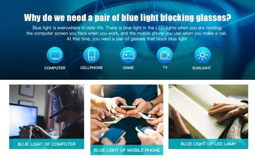 Reading Glasses Women Square Blue Light Multicolor 2 Piece Set Strength +1.50 n - Picture 5 of 5