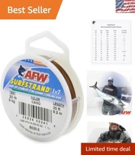 Durable Surfstrand Stainless Steel Leader Wire for Saltwater Fishing - 20lb