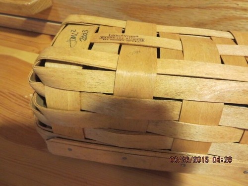 LONGENBERGER BASKET WITH LINER--2003-#T19-2 - Picture 21 of 24