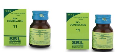   2 x SBL Bio-Combination BC 11, 25g Tablets for Pyrexia EXP. 2029 FREE SHIP