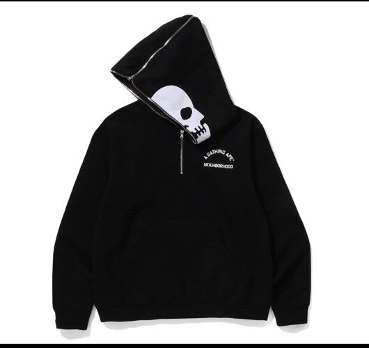 新作☆【NEIGHBORHOOD】BAPE X NBHD - TWO FACE HALF ZIP HOODIE s-l1200.jpg
