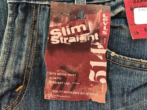 NWT NEW LEVIS Jeans 514 Boys Size 12 Husky Straight - Picture 2 of 8