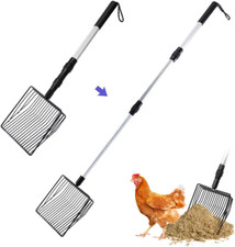 3 in 1 Stretchable Chicken Poop Scooper Chicken Coop Accessories Sifting Shovel