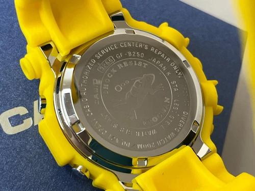 CASIO G-SHOCK GF-8250-9JF Yellow Rubber Solar Digital Watch FROGMAN Unused Japan - Picture 17 of 24