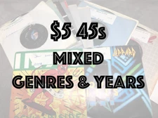 $5.00 45s - Mixed Genres - VG to NM Condition - Flat $5.00 Shipped - M-N, S-Z