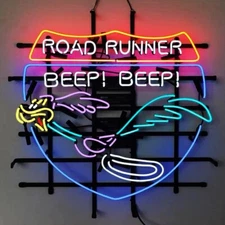 Road Runner Beep! Neon Sign 24x20 Lamp Bar Pub Man Cave Wall Decor Custom Gift