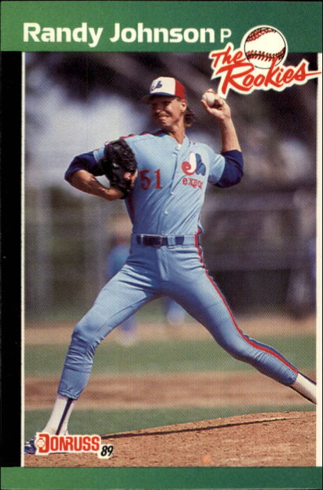 1989 Donruss The Rookies #43 Randy Johnson Montreal Expos Rookie