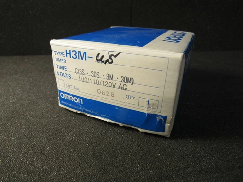 Omron H3M-US knob adjustable timer 4 range 24vdc 0.1 sec to 10 min
