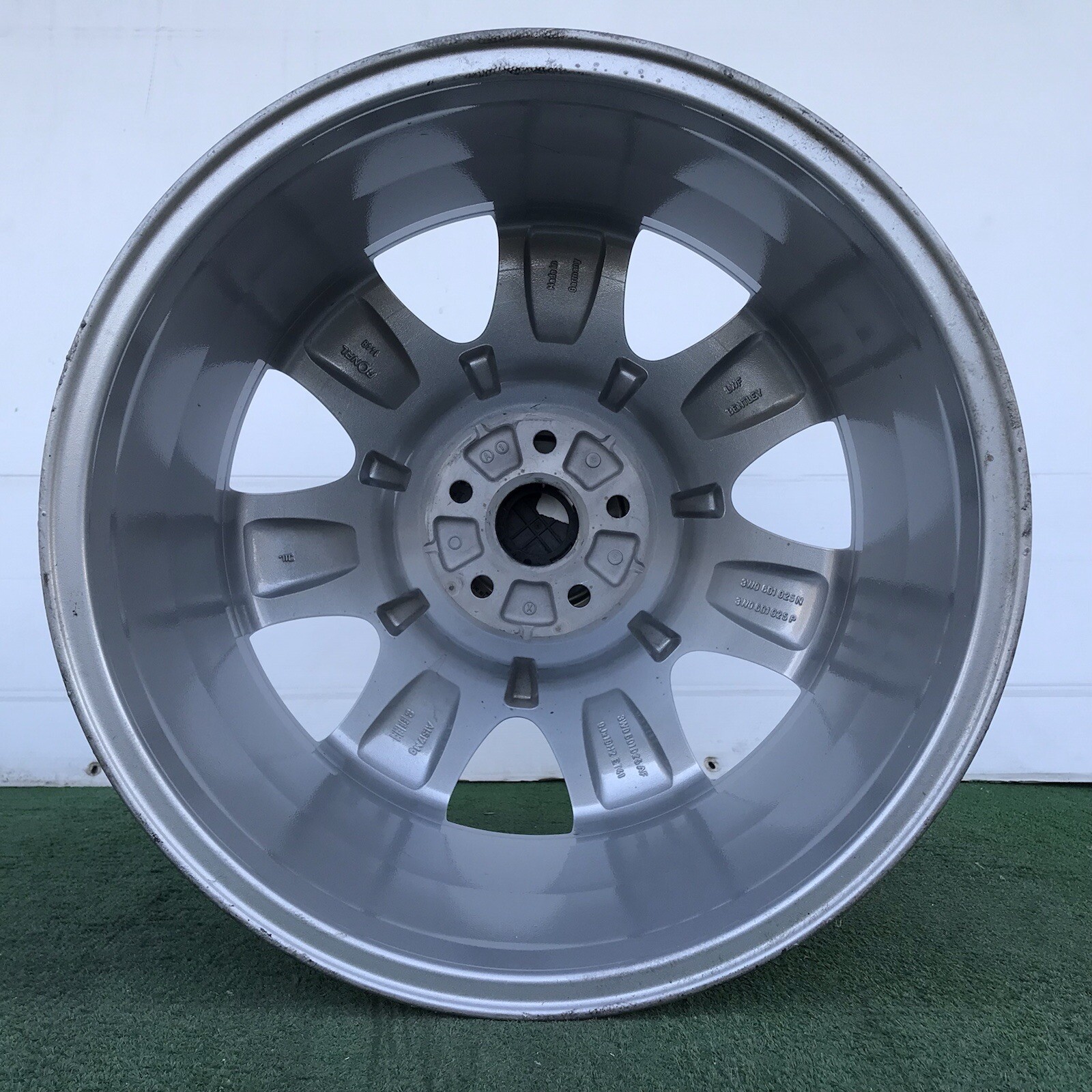BENTLEY CONTINENTAL GT 19" SILVER GENUINE FACTORY ORIGINAL OEM WHEELS RIMS SET