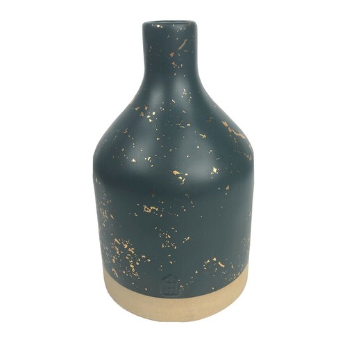 Gift Company Vase Monsieur Carafon XS, Dekovase in Fisch-Form, Steingut, Green Bay, 13 cm, 1087402008