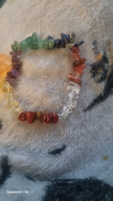 Edelsteinsplitter Armband zum Aufschieben