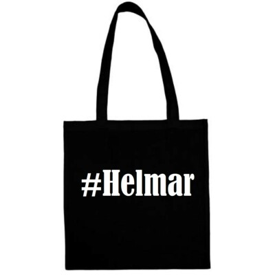 Tasche Beutel Baumwolltasche #Helmar Hashtag Einkaufstasche Schulbeutel Turnbeut