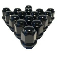16 Black Tapered Base 10x1.25 Lug Nut Set 17mm Hex ATV UTV Yamaha Honda Suzuki