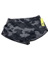 Women's Tulip Camo Print Run Shorts 2" - All in Motion, Charcoal Gray, XL