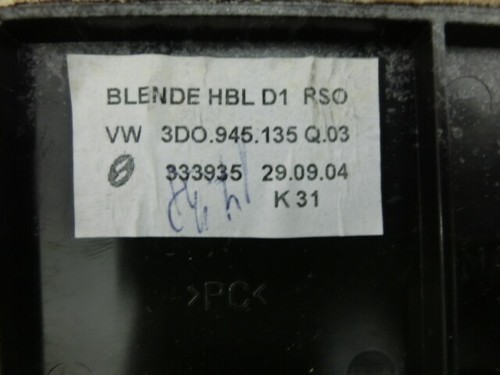 Sombrero eléctrico original VW Phaeton 3D Persiana enrollable trasera 3D5863413EE 6C4 - Imagen 8 de 12