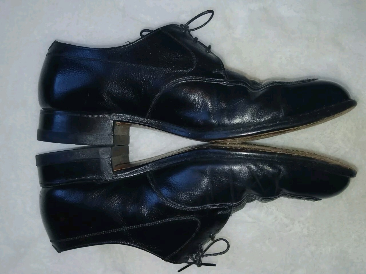 SAOLA Scarpa Florsheim uomo taglia 10 E scarpe nero pelle Oxford elegante.