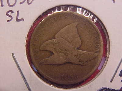 1858 FLYING EAGLE CENT - SMALL LETTERS - F - SEE PICS! - (N1995)