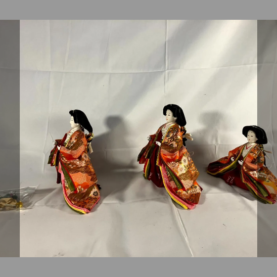 Vintage Japanese Traditional Hina Dolls Set 684 | eBay