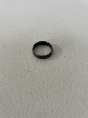 Black Titanium Engagement Ring  POLISHED DOME. E13; 6mm