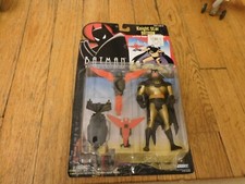 Vintage 1993 Kenner Animated Batman Knight Star Batman Figure MOC NRFB
