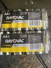 Rayovac Ultra Pro Alkaline AA Batteries, 8/Pack x 2 - 16 Total Batteries