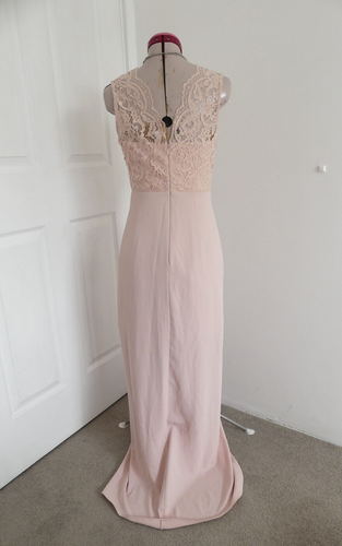 FOREVER NEW Couture Nude Maxi DRESS Size Aus 6 USA 2 NWT Lace Cocktail Soft Girl - Picture 7 of 7