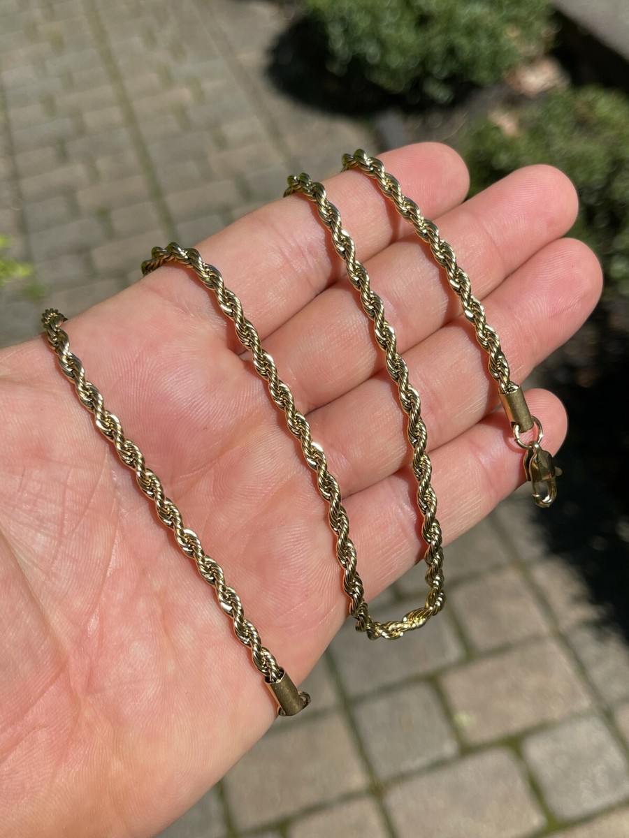 Cadena Para Mujer, 40 Cm, 1 Mm, Chapada En Oro, Corazón Cr286, Color