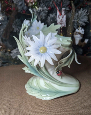 Franz: Lady Bug Pillar Candleholder: With Original Box