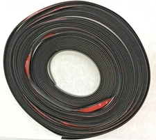 3M Car Rear Windshield Window Trim Edge Molding Rubber Weather-strip 80' Long