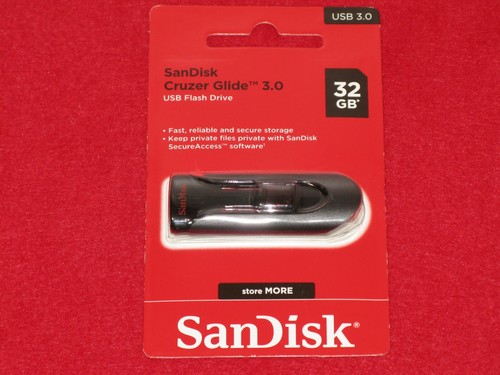 Sandisk Cruzer Glide USB 3.0  32GB Flash Drive Memory Stick SDCZ600-032G - Afbeelding 1 van 12