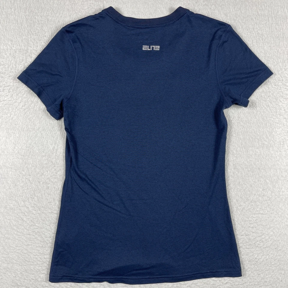 Camisa West Virginia Mountaineers Mujer Pequeña Azul Nike Baloncesto WVU Universidad Foto 2 de 4