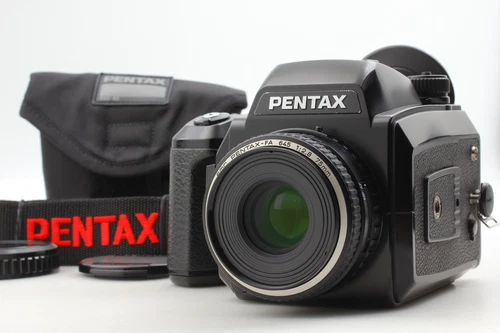 [ NEAR MINT w/ Strap ] Pentax 645N + SMC FA 75mm F2.8 + 120 Film Back From JAPAN