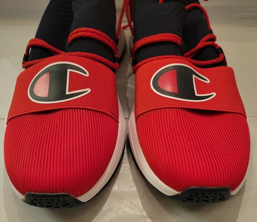 Champion Men’s Size 10.5 Sneakers Hyper-R Lo Navy Scarlet Red Low Top NWT - Picture 9 of 14