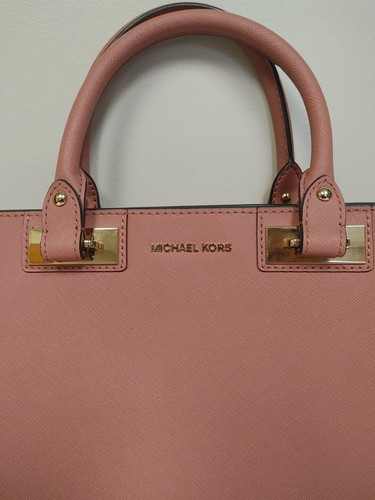 Michael kors Quinn Satchel Rose Leather Hand Bag New - Picture 3 of 16