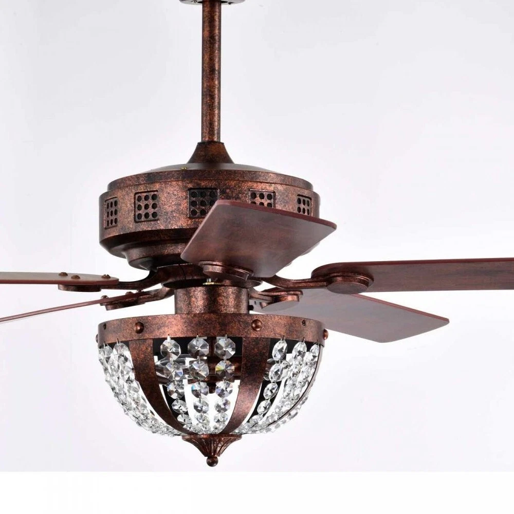 Copper Ceiling Fan With Light | Shelly Lighting