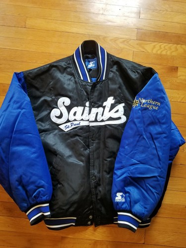 saints st. Paul NFL satin starter Jacket XXL